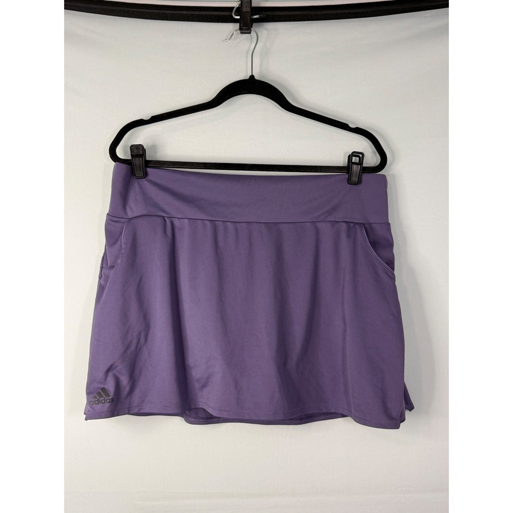 Adidas Aeroready Athletic Skort Womens XL Purple Tennis Golf Skirt Pockets